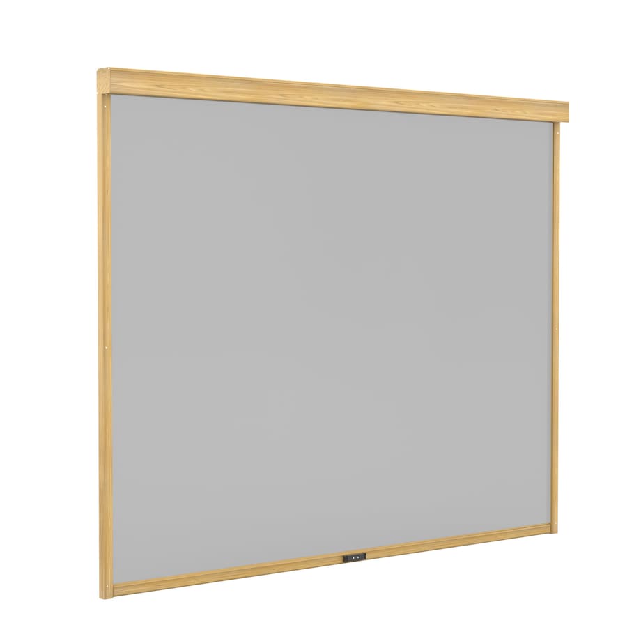 Markiza tarasowa 370x238cm ścianka boczna do pergoli kolor drewna