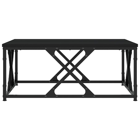 vidaXL Stolik kawowy, czarny, 70x70x30 cm, materiał drewnopochodny