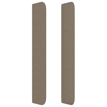 vidaXL Zagłówek uszak, taupe, 93x16x118/128 cm, tkanina