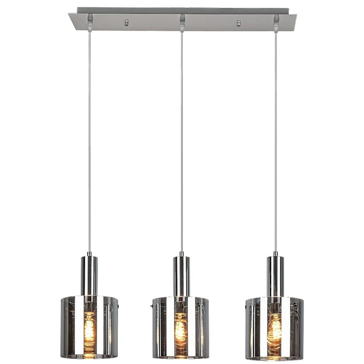 Kaskada LAMPA wisząca DONATI 5250 Rabalux loftowy zwis na listwie do kuchni chrom