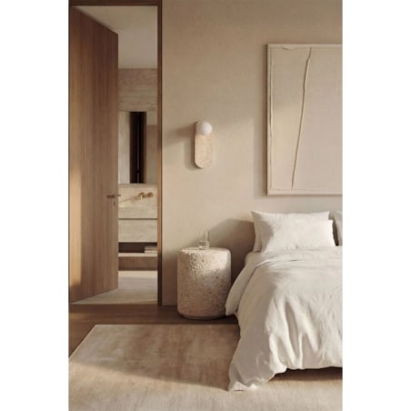 Stolik pomocniczy, boczny, Ø35 cm z betonu, Elyndra,