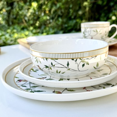 VILLA ITALIA Talerzyk deserowy porcelanowy 20 cm NORIKO WHITE