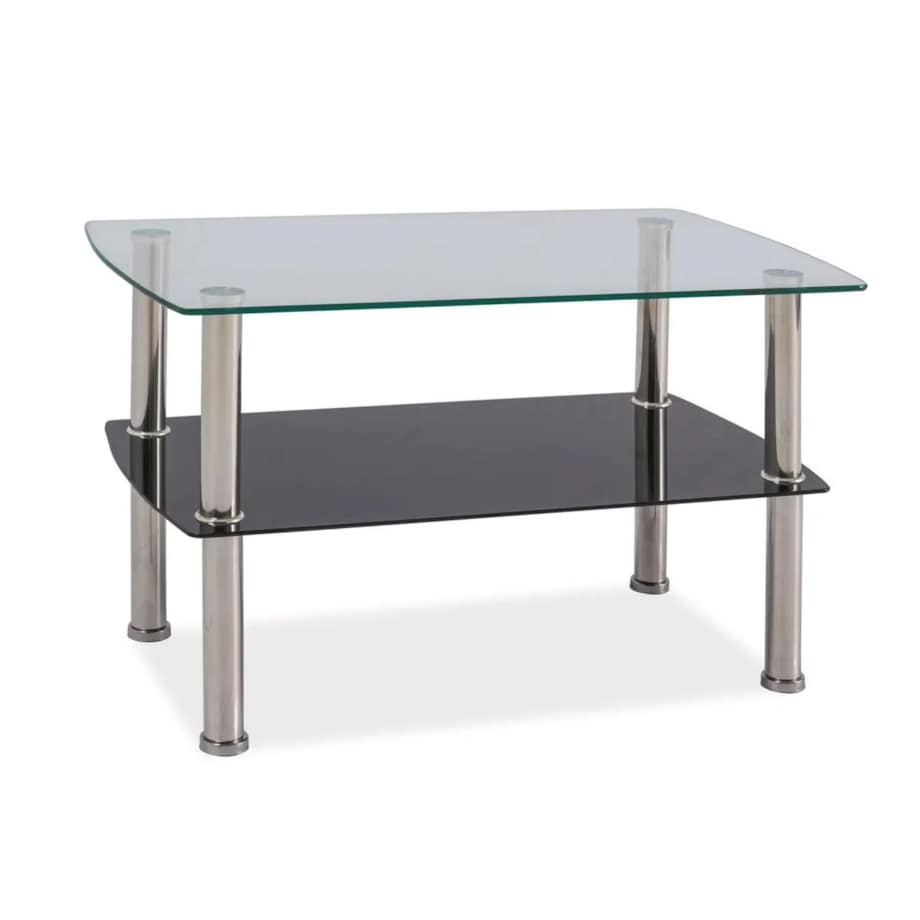 Ława IRENE 75x45 transparentna/chrom