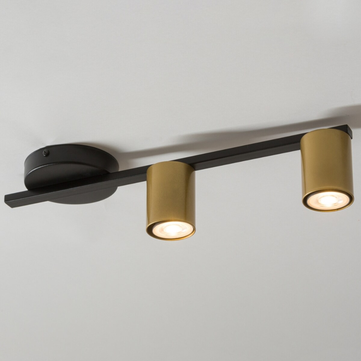 Nowoczesna lampa sufitowa Sky nad łóżko czarna złota