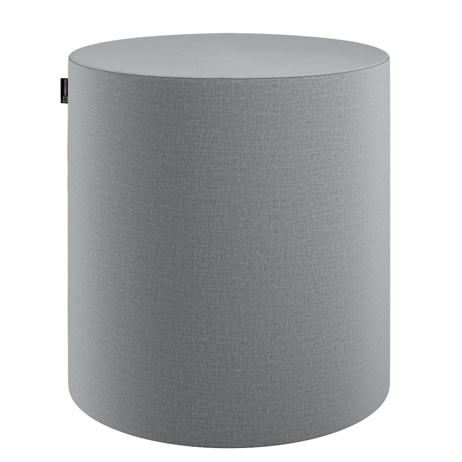Puf Barrel, ciemno szary welwet, ø40, wys. 40 cm, Ingrid