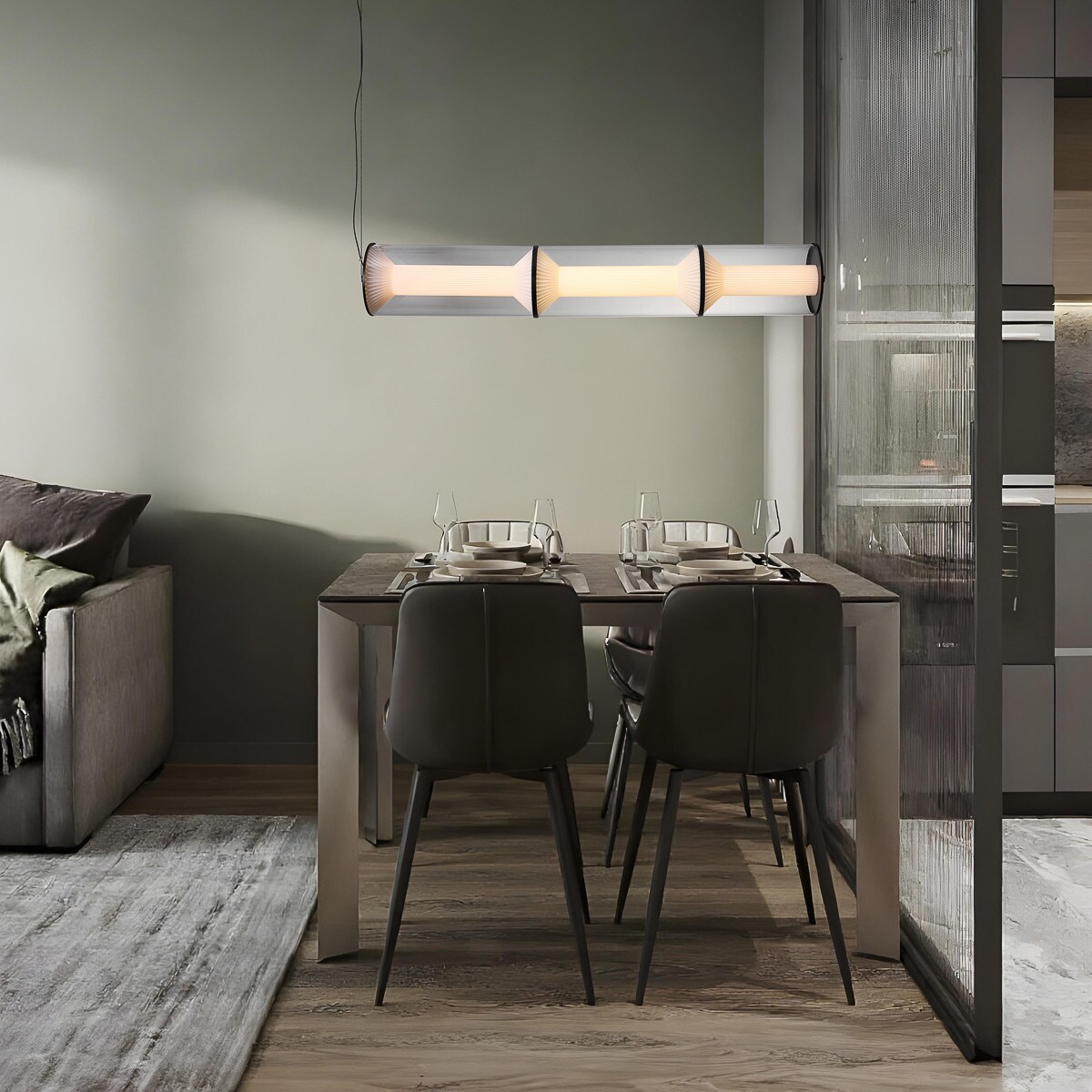 Lampa wisząca Light Prestige Aeris transparentny LED CCT 3000K/4000K/6000K (regulowana) 1 szt.