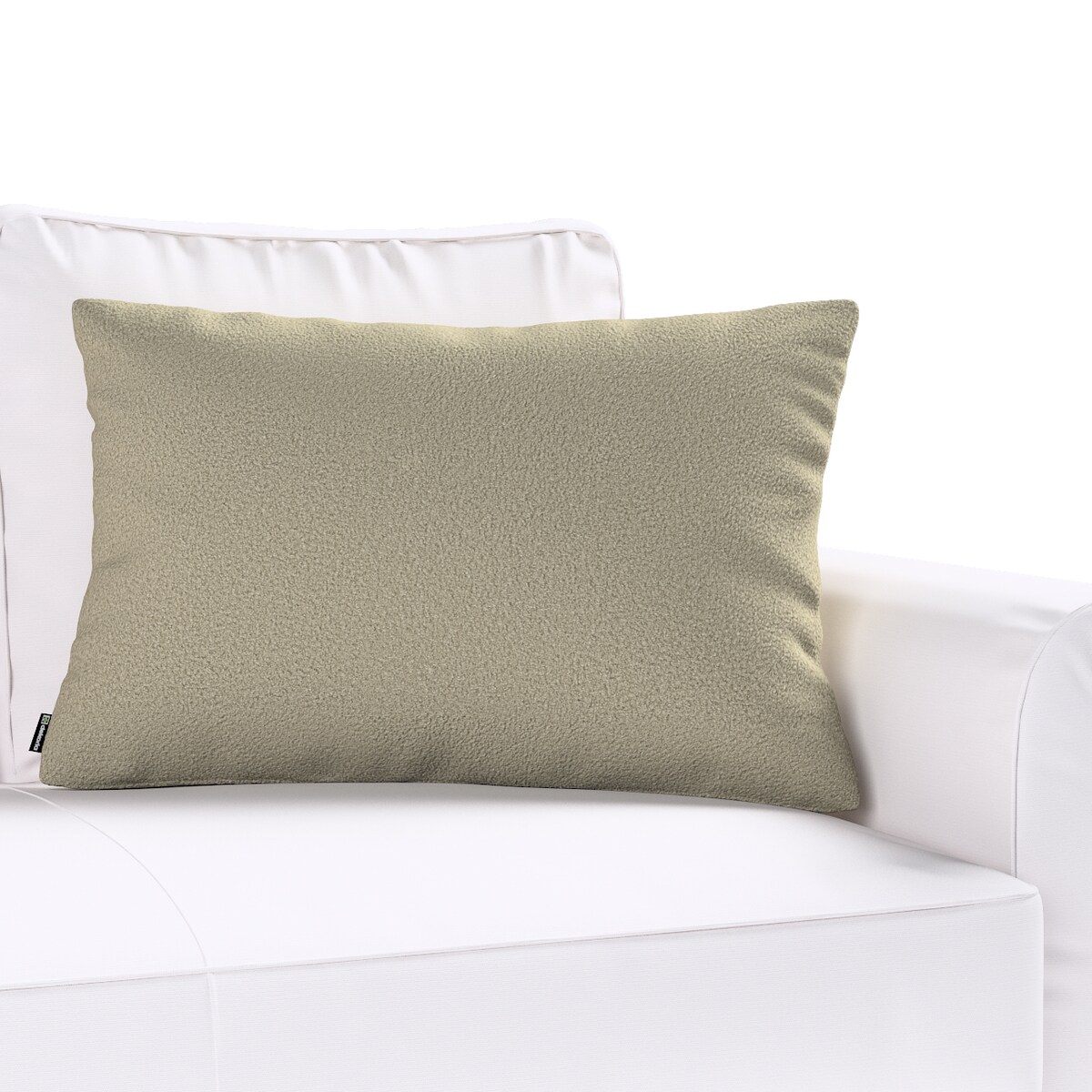 Poszewka Kinga na poduszkę prostokątną 60x40 ciemno beżowa bukla