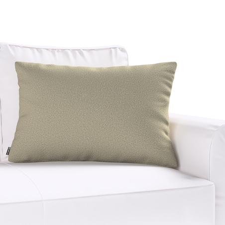 Poszewka Kinga na poduszkę prostokątną 60x40 ciemno beżowa bukla