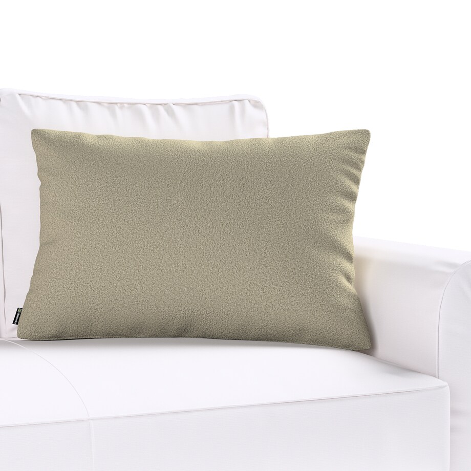 Poszewka Kinga na poduszkę prostokątną 60x40 ciemno beżowa bukla