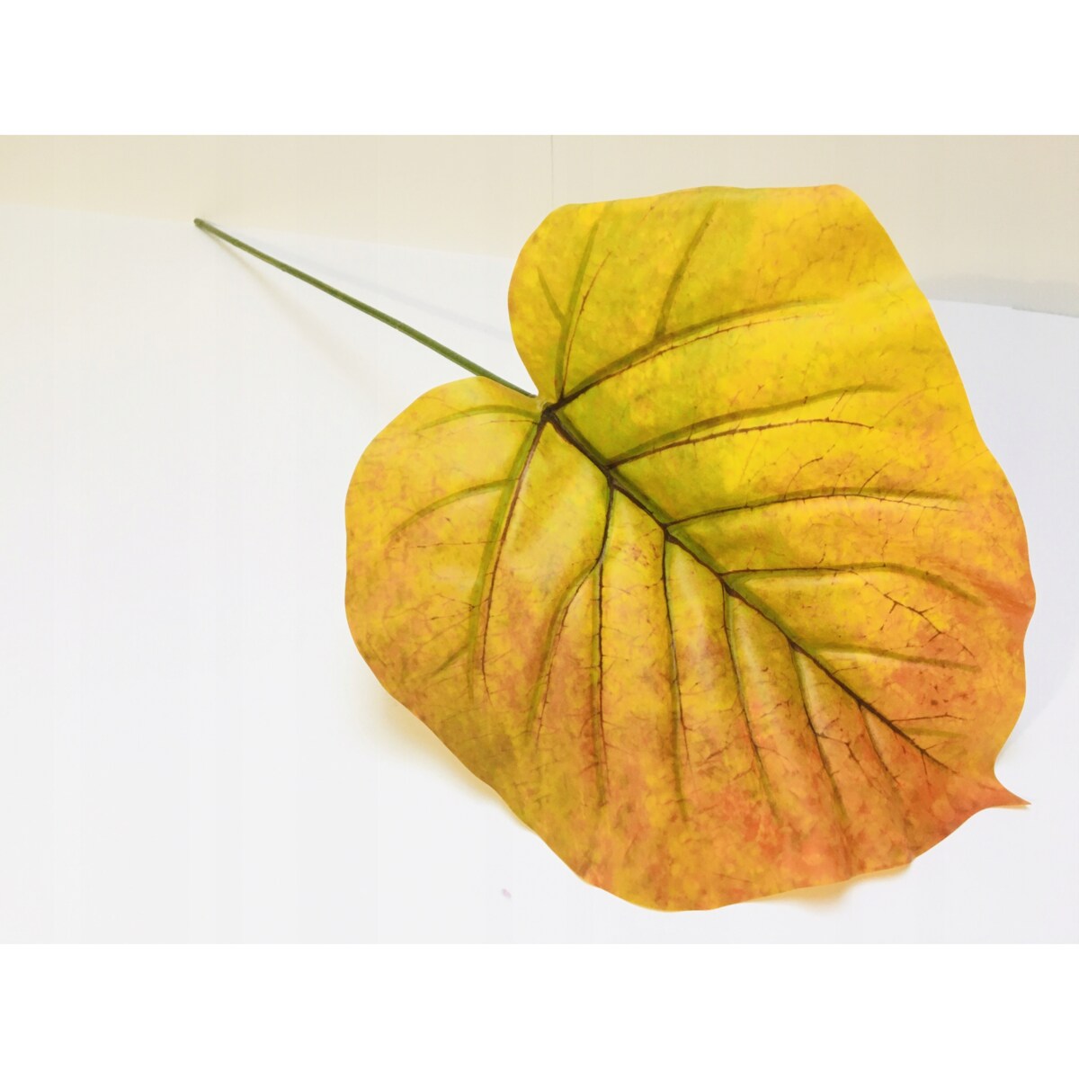DUŻY LIŚĆ gumowany JESIENNY do stroika wiązanki bukiet łodyga dodatek pik