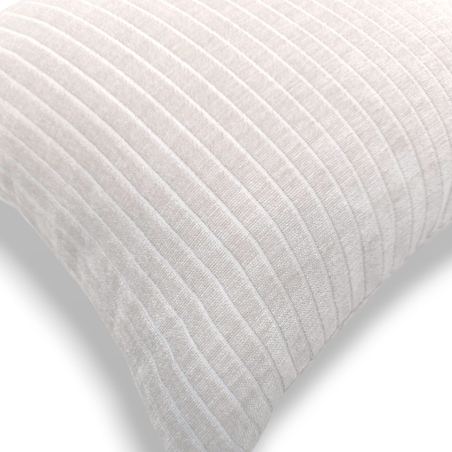 Kremowa poduszka dekoracyjna w prążki 45x45 Lines