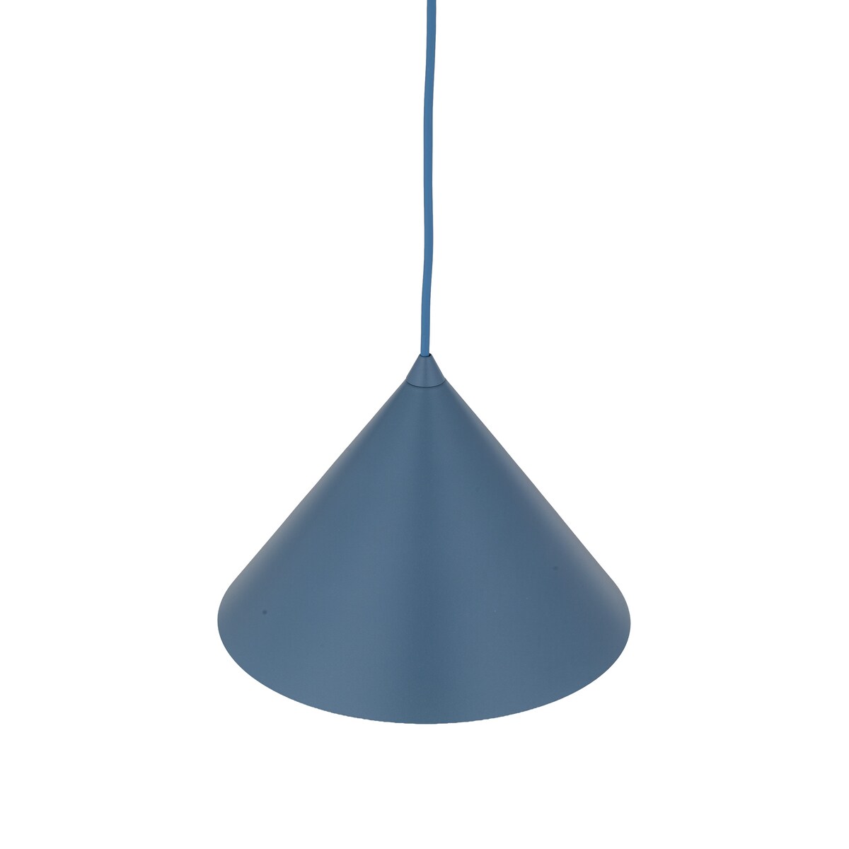 Lampa wisząca TK Lighting CONO M NAVY 11414 granatowa loft E27 regulowana wysokość 155 cm stalowa do salonu kuchni