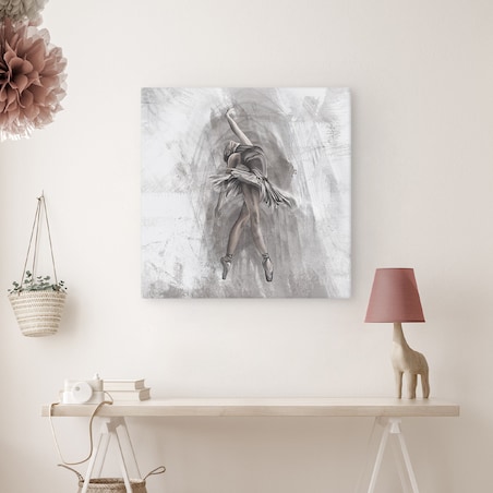 Obraz Abstrakcyjna baletnica na betonie 60x60cm