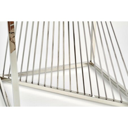 STOLIK KAWOWY Infinity S SZKLANY BLAT stalowa podstawa