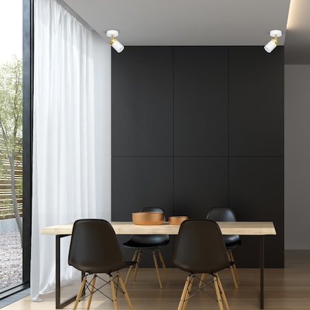 Kinkiet LAMPA ścienna JOKER MLP6128 Milagro regulowana OPRAWA metalowy reflektorek biały złoty