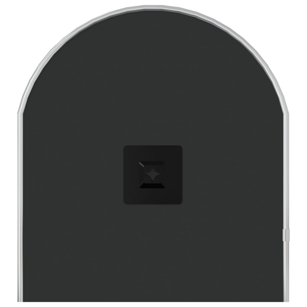 vidaXL Lustro ścienne, srebrne, 70x30 cm, owalne