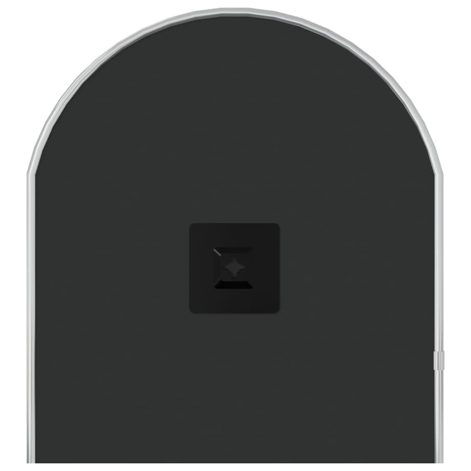 vidaXL Lustro ścienne, srebrne, 70x30 cm, owalne