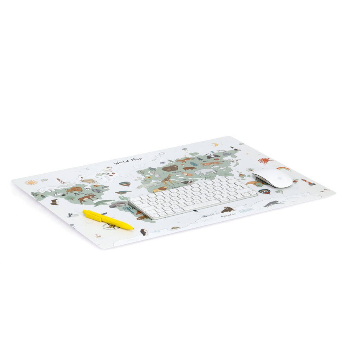 Mata na biurko z mapą świata, 60 x 45 cm
