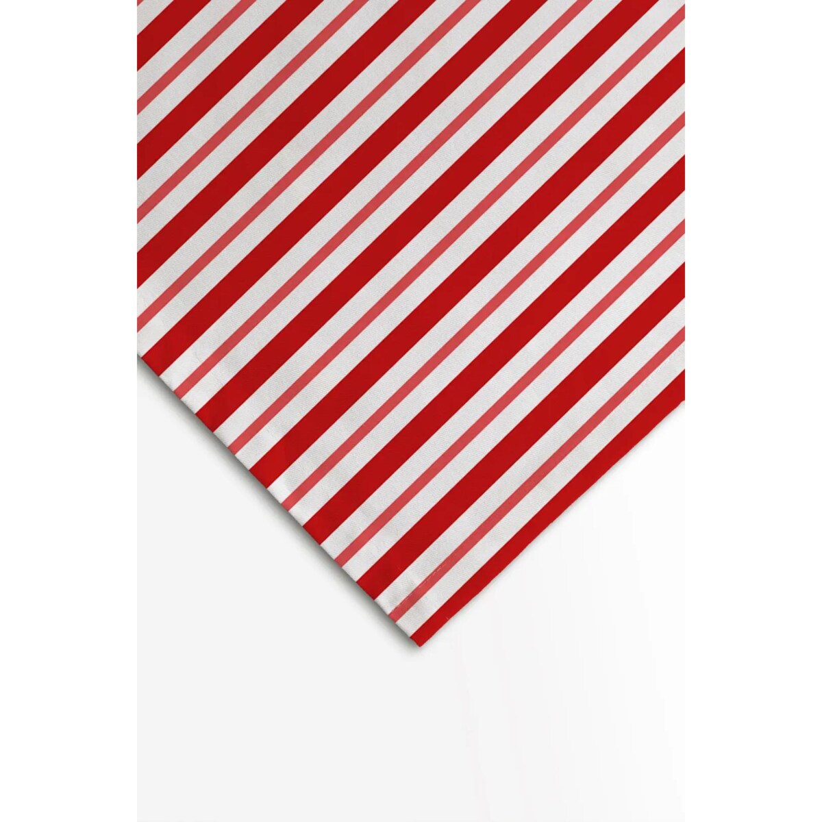 Obrus świąteczny - klasyczne czerwone świąteczne paski - 140x320