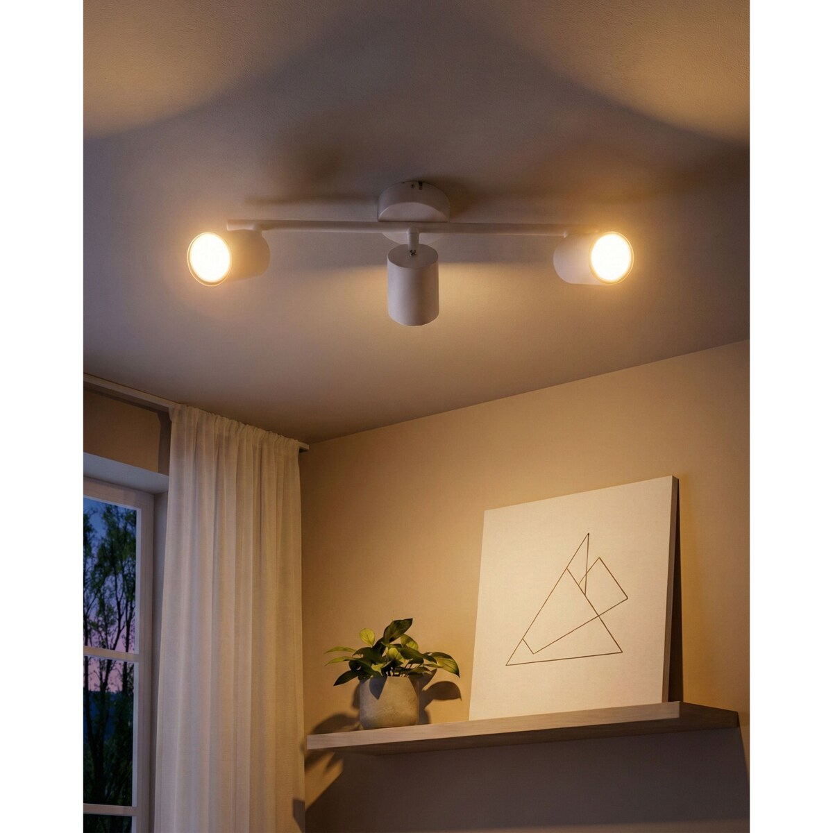 Lampa spot 3-punktowa NYANDO Metal Biały