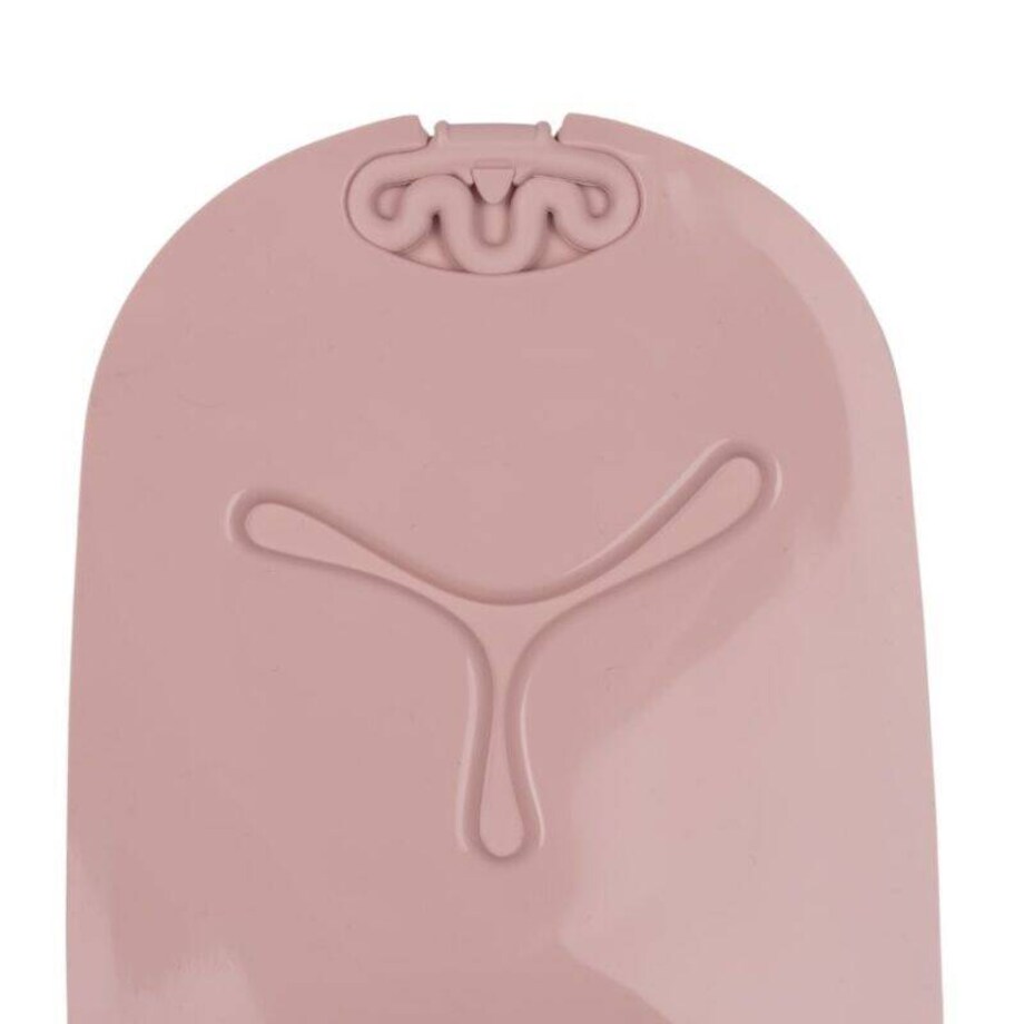 Zwijana mata BLW do nauki samodzielnego jedzenia dla dzieci różowa roll + go, b.box