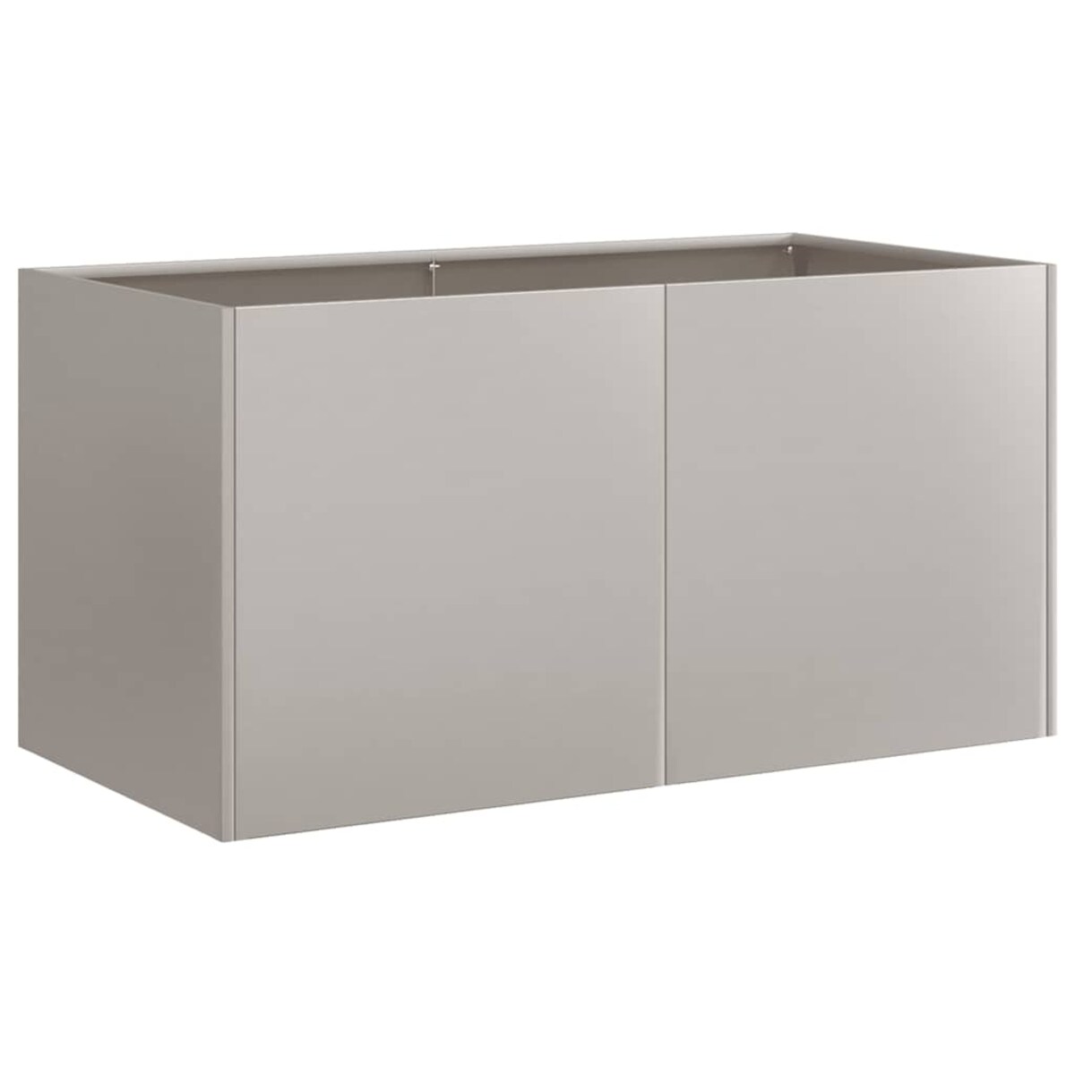 vidaXL Doniczka Rusty 80x40x40 cm Stal nierdzewna