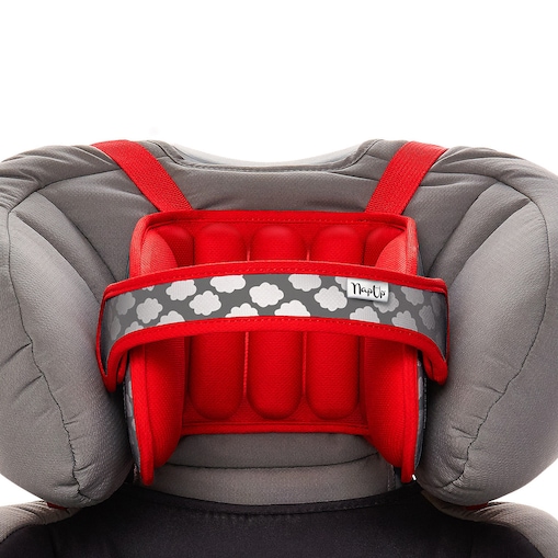 Opaska podtrzymująca głowę w foteliku samochodowym dla dzieci - czerwona