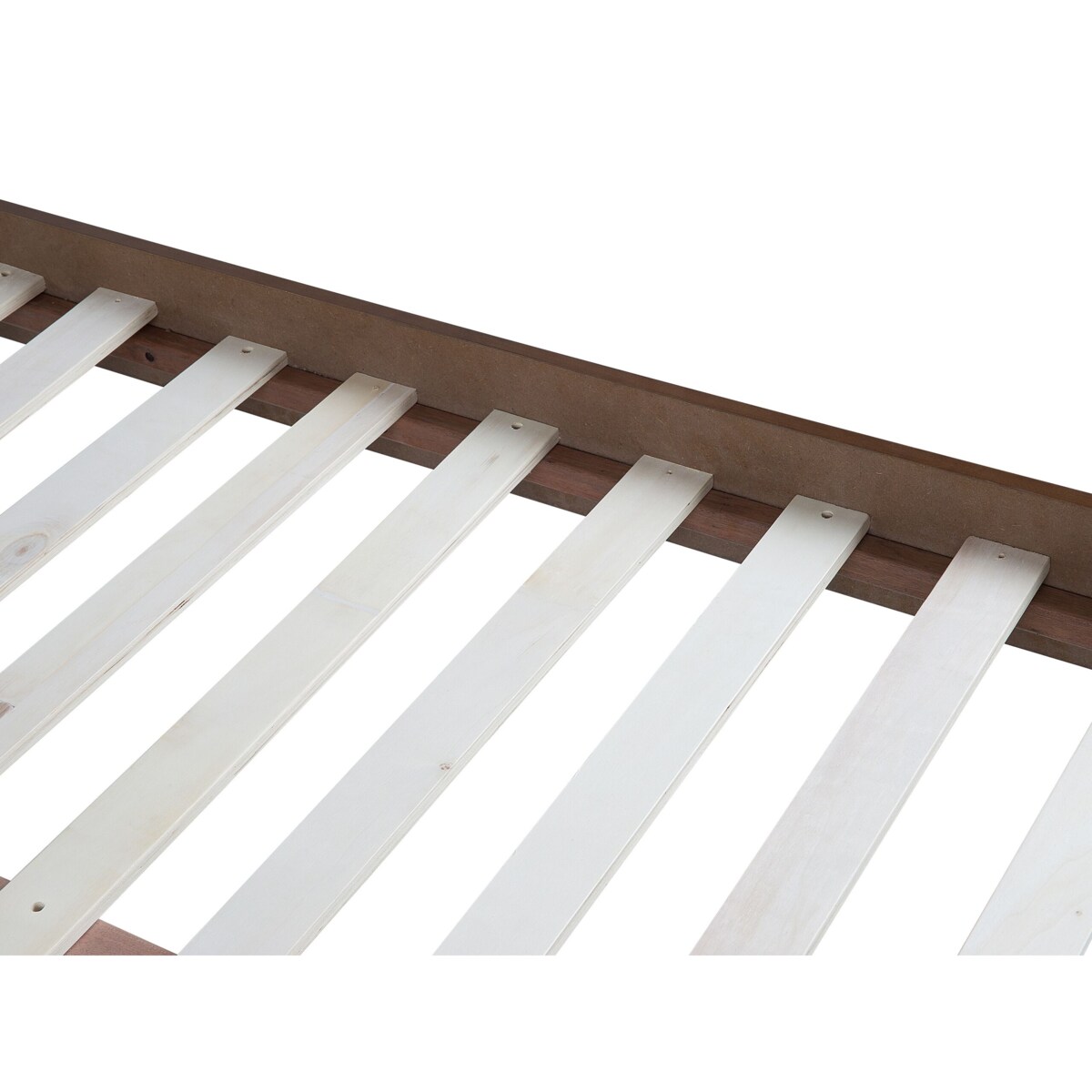 Łóżko 180 x 200 cm ciemne drewno POISSY