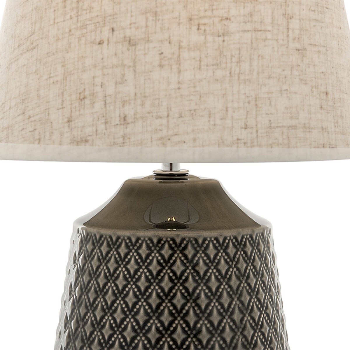 KONSIMO SOPI Lampa stołowa w stylu retro 2szt. beżowo morski