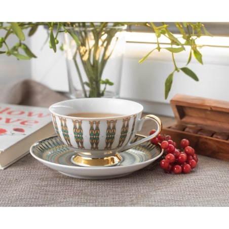 Garnitur do herbaty dla 6 osób 18 el. Astra India G413