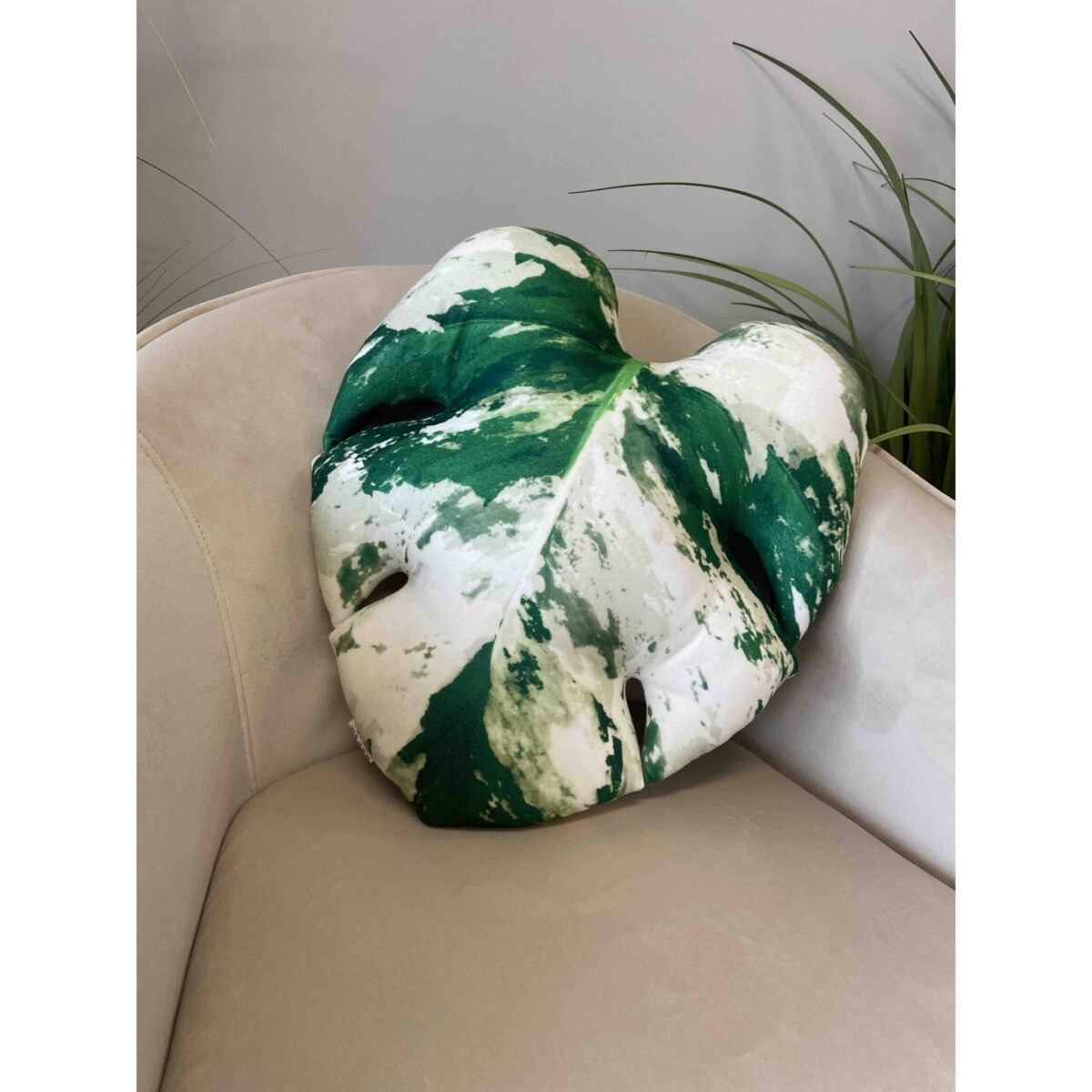 Poduszka Liść Monstera Variegata