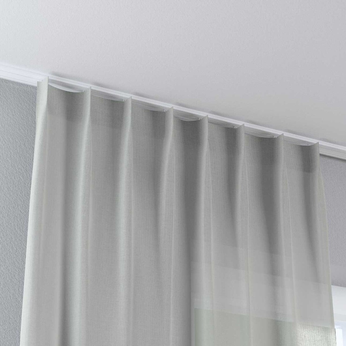 Zasłona na haczykach flex pojedynczych 130x245 prześwitujący, naturalny