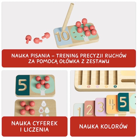 Liczę owoce - Zabawka dla dzieci do nauki liczenia 36 mies.+ Top Bright