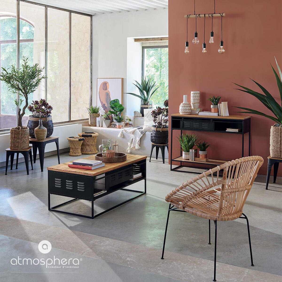 Lampa loft wisząca JAKE