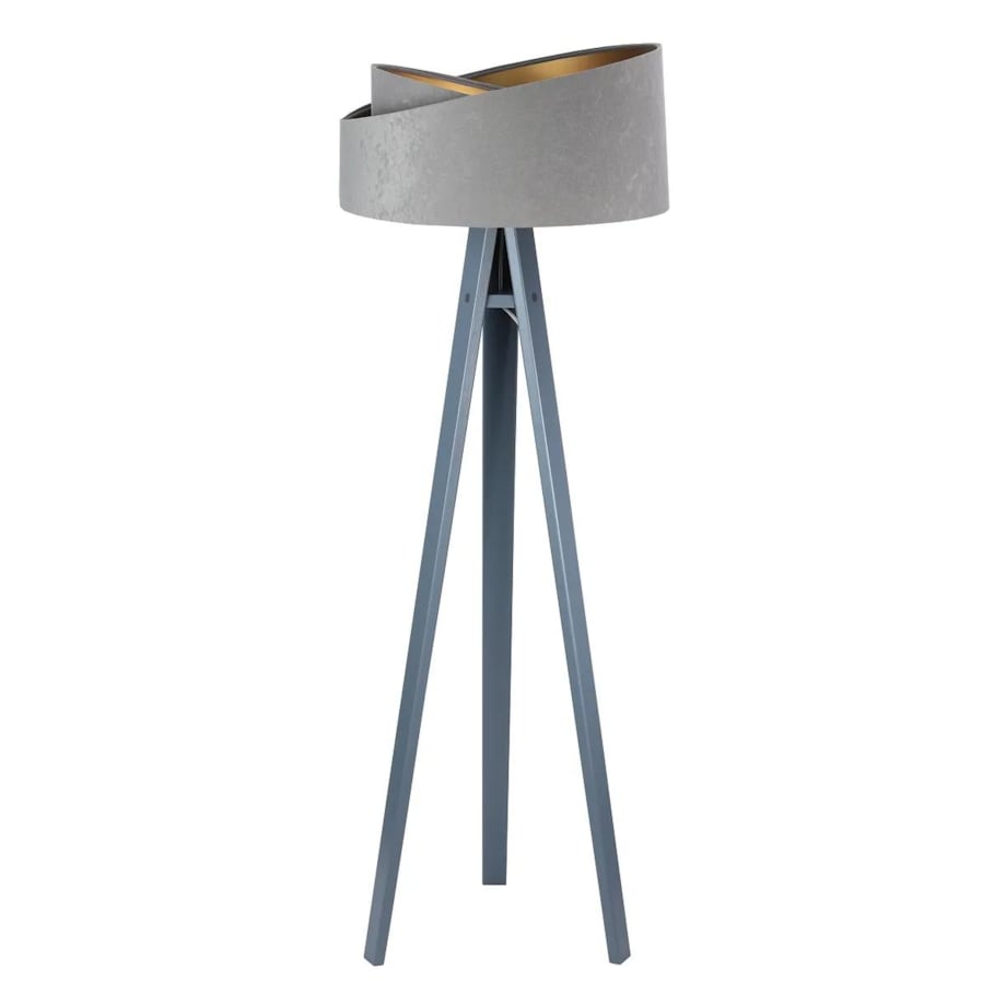 Lampa stojąca GEMSTONE szara/złota