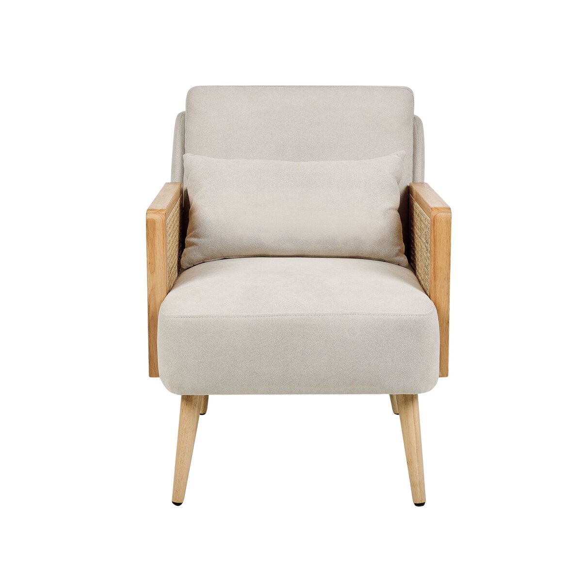 Fotel jasnobeżowy ORUM