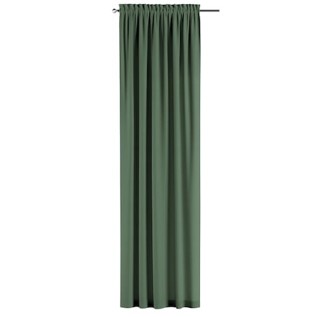 Zasłona na kanale z grzywką 1 szt. 130x260 zielony