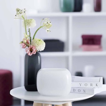 Wazon h 21cm czarny Milano - Leonardo