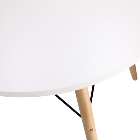 Nowoczesny Skandynawski Biały Okrągły Stół Do Salonu Jadalni Kuchni