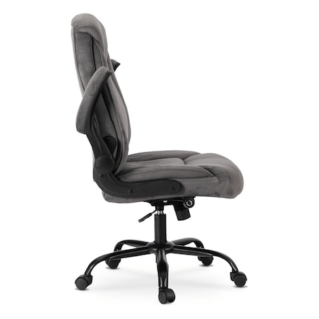 Fotel biurowy obrotowy ergonomiczny do biurka szary COMFORT
