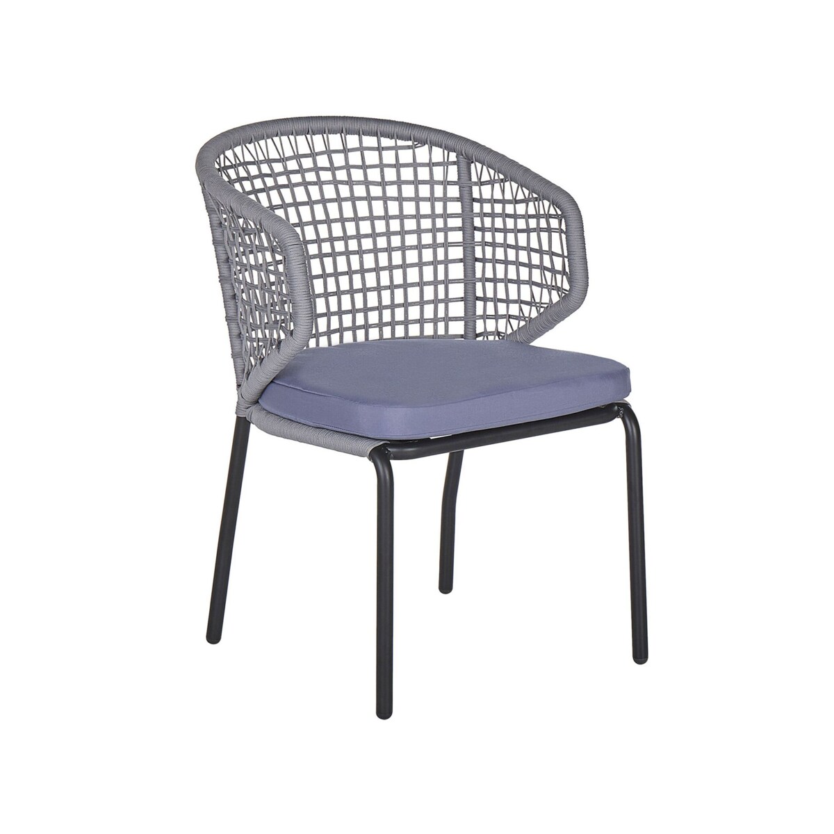 Zestaw mebli balkonowych z poduszkami PALMI Metal Szary