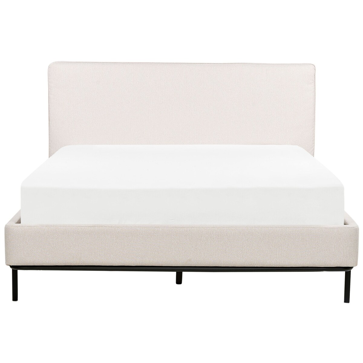 Łóżko tapicerowane 140 x 200 cm beżowe CORIO