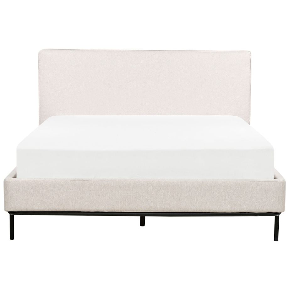 Łóżko tapicerowane 140 x 200 cm beżowe CORIO