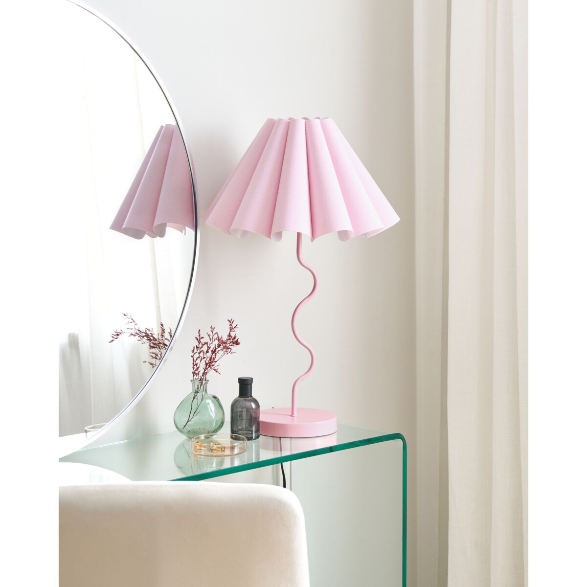 Lampa stołowa MASUMU Różowy