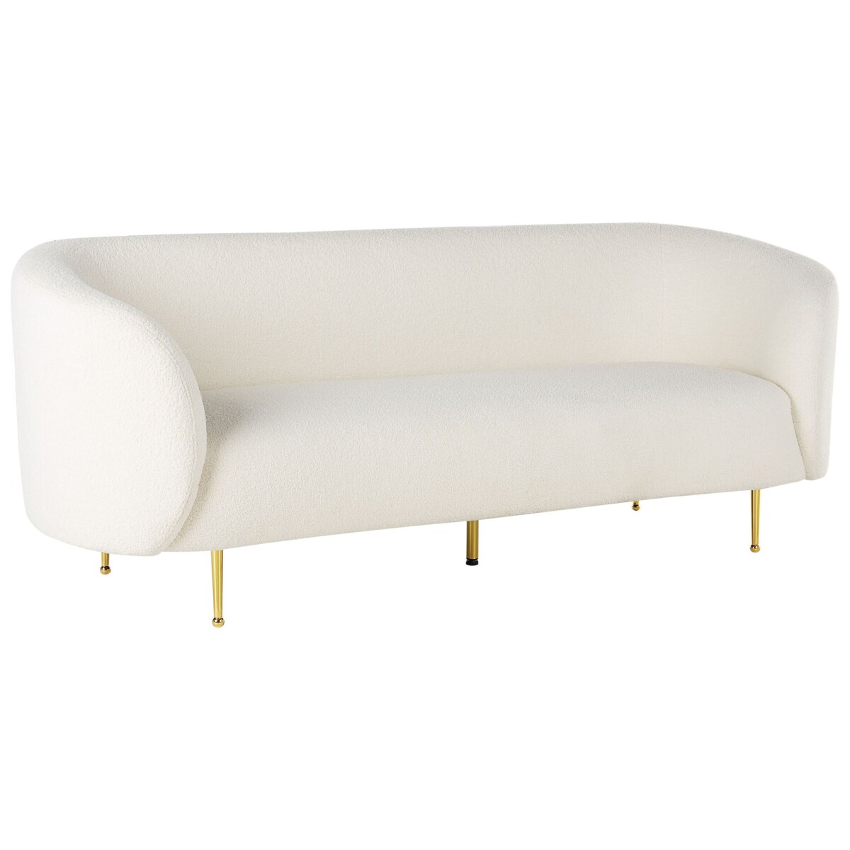 Sofa trzyosobowa boucle biała LOEN