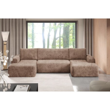 Narożnik SONTII U gruby sztruks Kolor: TILIA 17