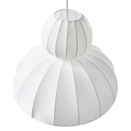 Lampa wisząca GOELETTE Jedwab syntetyczny Biały