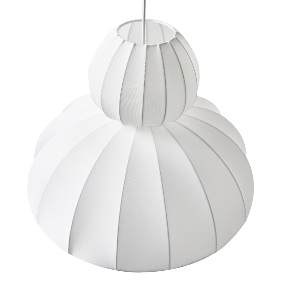 Lampa wisząca GOELETTE Jedwab syntetyczny Biały