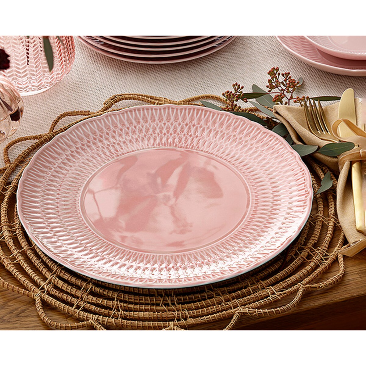 Talerz płytki 28 cm Sofia Różana LB07