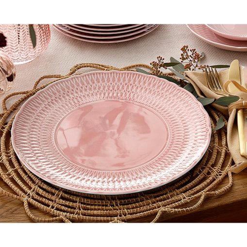 Talerz płytki 28 cm Sofia Różana LB07